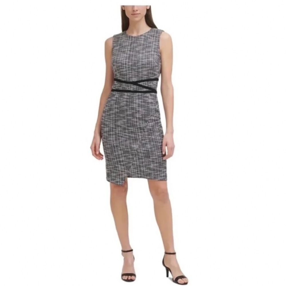 Tommy Hilfiger, Soutache Sheath Sleeveless Dress, Size: M - Picture 2 of 10